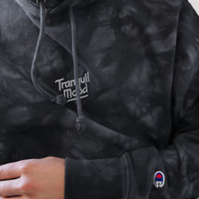 Load image into Gallery viewer, Champion x Tranquil Mood tie-dye hoodie - Black