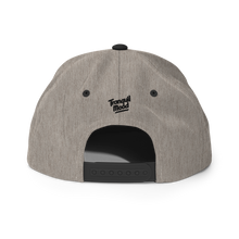 Load image into Gallery viewer, Varsity Script Snapback Hat - Heather Grey/ Black