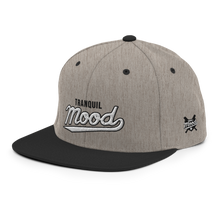 Load image into Gallery viewer, Varsity Script Snapback Hat - Heather Grey/ Black