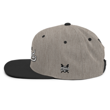 Load image into Gallery viewer, Varsity Script Snapback Hat - Heather Grey/ Black