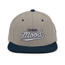 Load image into Gallery viewer, Varsity Script Snapback Hat - Heather Grey/ Navy