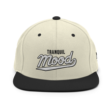 Load image into Gallery viewer, Varsity Script Snapback Hat - Natural/ Black