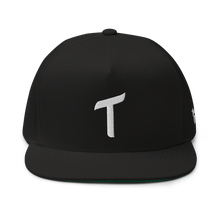 Load image into Gallery viewer, Tee shot five panel snapback - Black
