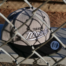 Load image into Gallery viewer, Varsity Script Snapback Hat - Heather Grey/ Black
