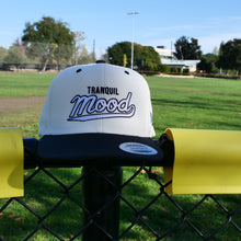 Load image into Gallery viewer, Varsity Script Snapback Hat - Natural/ Black