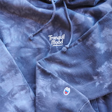 Load image into Gallery viewer, Champion x Tranquil Mood tie-dye hoodie - Navy