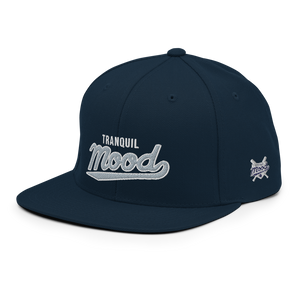 Varsity Script Snapback Hat - Navy