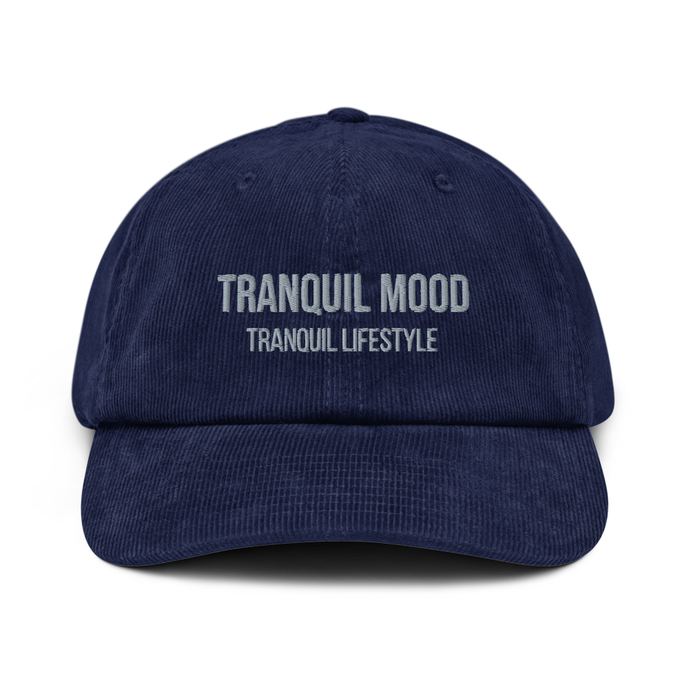 Tranquil Mood corduroy hat - Navy