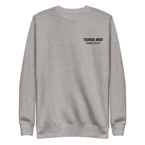 Tranquil Mood Premium Essentials Fleece Pullover - Carbon Grey