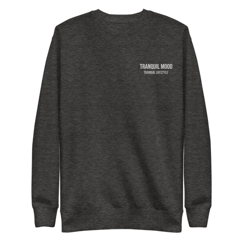 Tranquil Mood Premium Essentials Fleece Pullover - Charcoal Heather