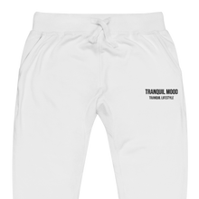Load image into Gallery viewer, Tranquil Mood Premium Essentials Fleece Sweatpants - White